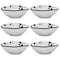 Manhattan Comfort RYO 6 Large Dinner 20.29 oz Soup Bowls in Black and White RM08-9605 - alternate 1